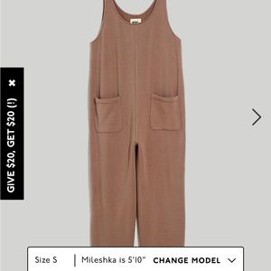 Madwell Superbrushed pull on jumpsuit